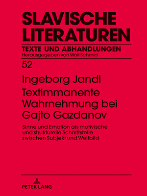 cover image of Textimmanente Wahrnehmung bei Gajto Gazdanov